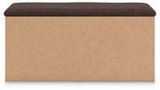 Kinlanni - Bedroom Upholstered Storage Bench - Tan / Brown - R&R Furniture Gallery (Fountain Valley, CA)