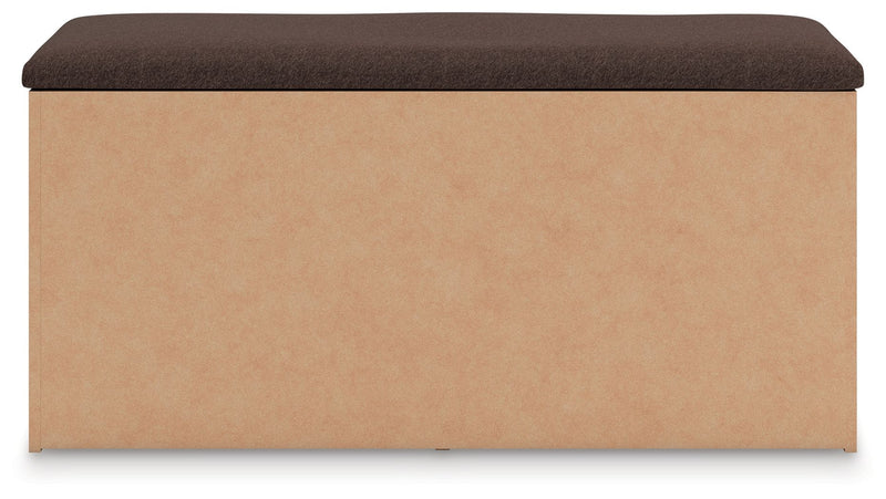 Kinlanni - Bedroom Upholstered Storage Bench - Tan / Brown - R&R Furniture Gallery (Fountain Valley, CA)