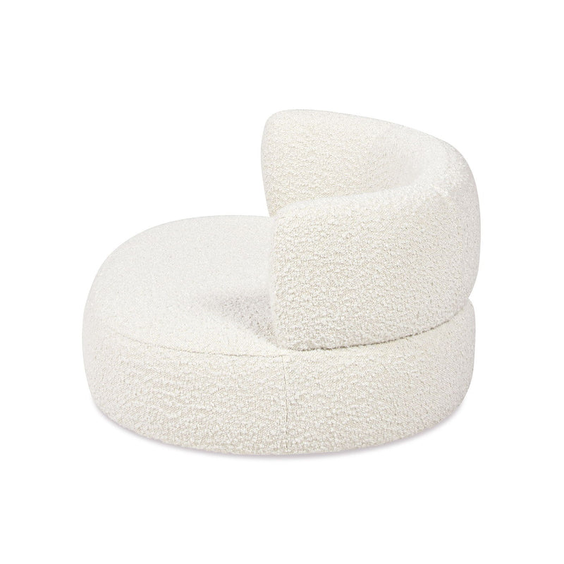 Shep - Curved Dog Sofa Bed Medium - Ivory White - R&R Furniture Gallery (Fountain Valley, CA)
