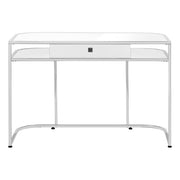 Computer Desk For Home Office, Laptop, Storage Drawers, Contemporary And Modern - White - R&R Furniture Gallery (Fountain Valley, CA)
