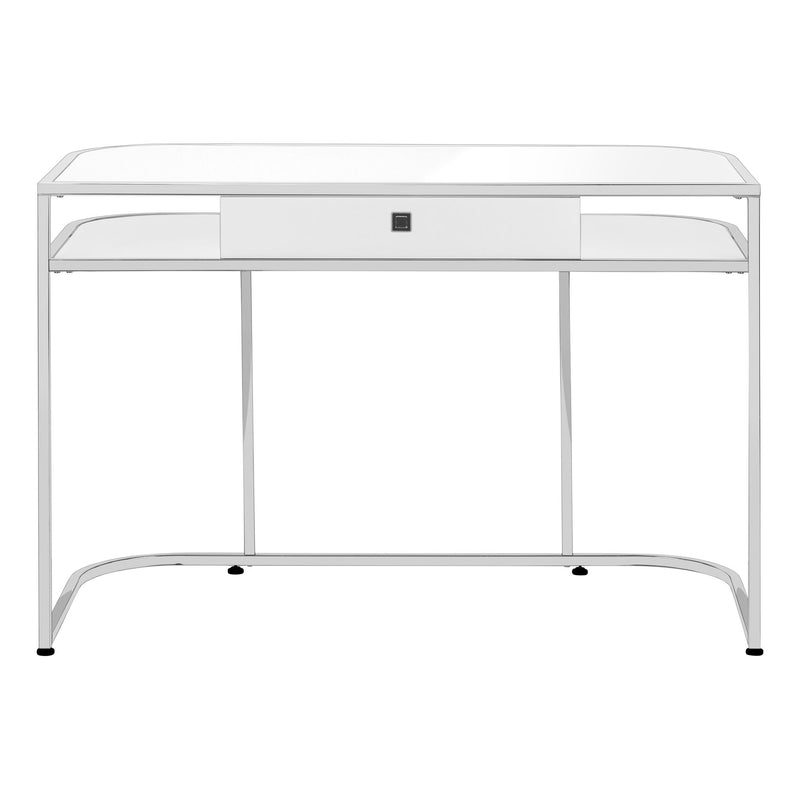 Computer Desk For Home Office, Laptop, Storage Drawers, Contemporary And Modern - White - R&R Furniture Gallery (Fountain Valley, CA)