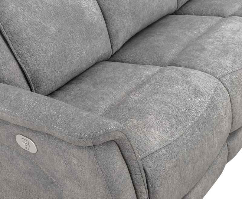 Linus - Zero Gravity Power Reclining Sofa - Hudson Gray