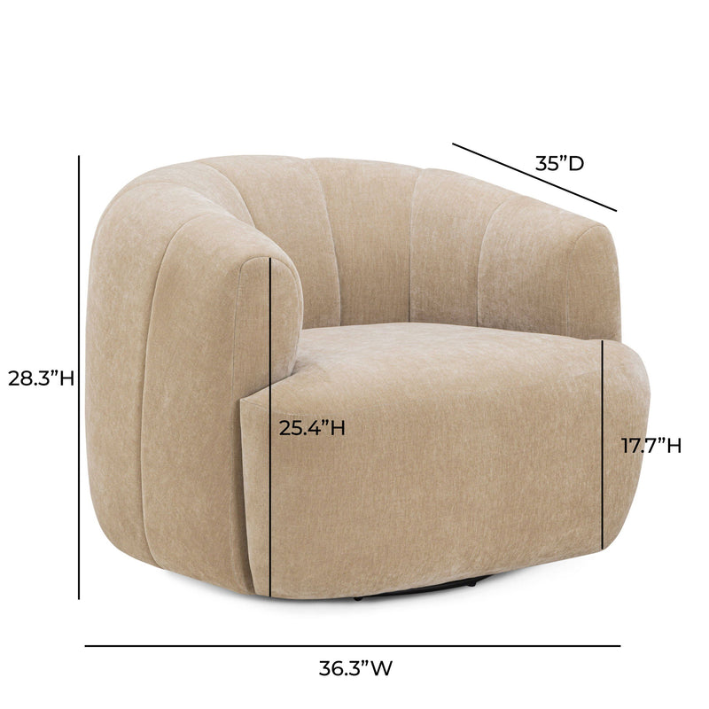 Jasmine - Swivel Accent Chair - R&R Furniture Gallery (Fountain Valley, CA)
