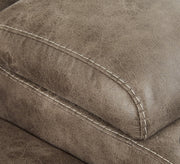 Ravenel 3-piece power reclining sectional with faux leather, featuring a reclining loveseat with console, by Signature Design Ashley.