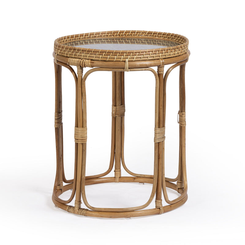 Lindy - Rattan Side Table - Natural - R&R Furniture Gallery (Fountain Valley, CA)