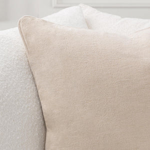 Classic Home Bedford SLD linen accent pillow with a soft, textured fabric and neutral color, perfect for home decor.
