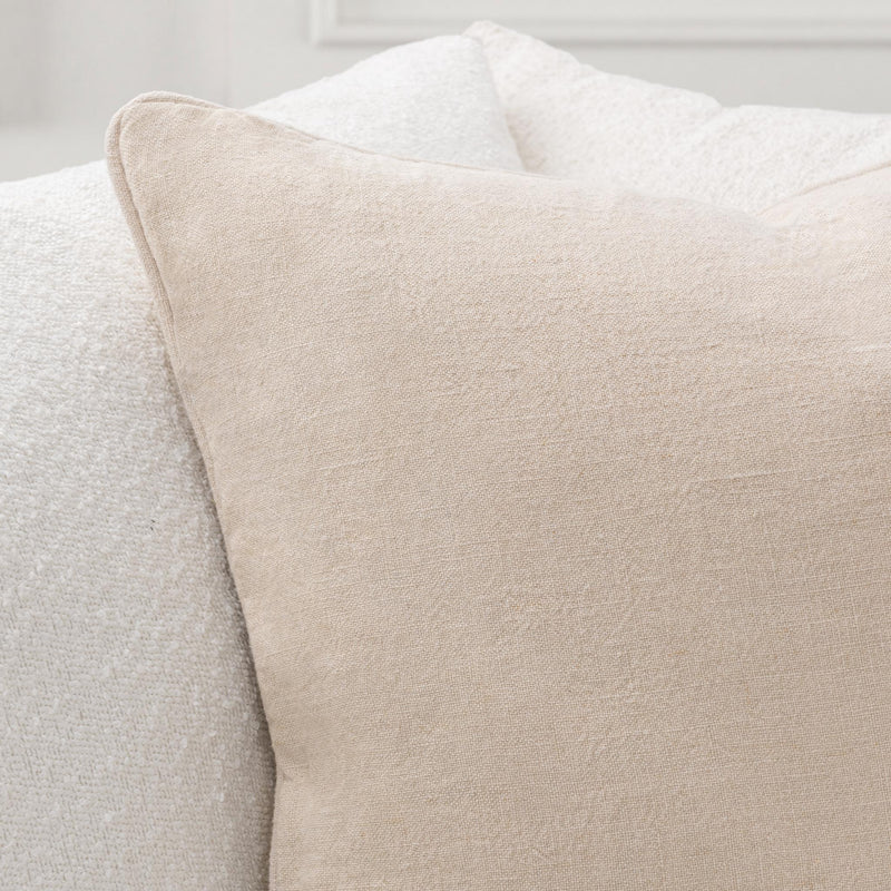 Classic Home Bedford SLD linen accent pillow with a soft, textured fabric and neutral color, perfect for home decor.