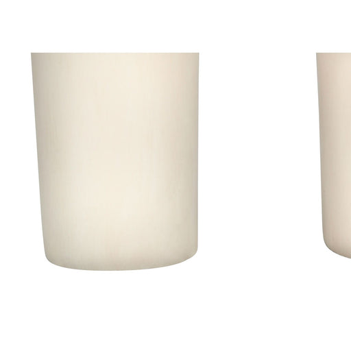 Modern cream resin table lamp from 8th Street with a sleek design, perfect for adding stylish lighting to any room.
