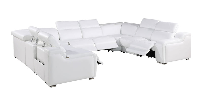 1116 - 8-Piece U-Shaped Sectional Sofa In With 4 Power Recliners & Power Headrests