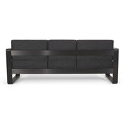 Giovanna - 3 Seater Sofa With Aluminum Frame And Water Repellence Cushions - Black - R&R Furniture Gallery (Fountain Valley, CA)