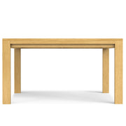 Wilson handcrafted dining table by Simpli-Home featuring a wooden surface and sturdy legs, perfect for family meals and gatherings.