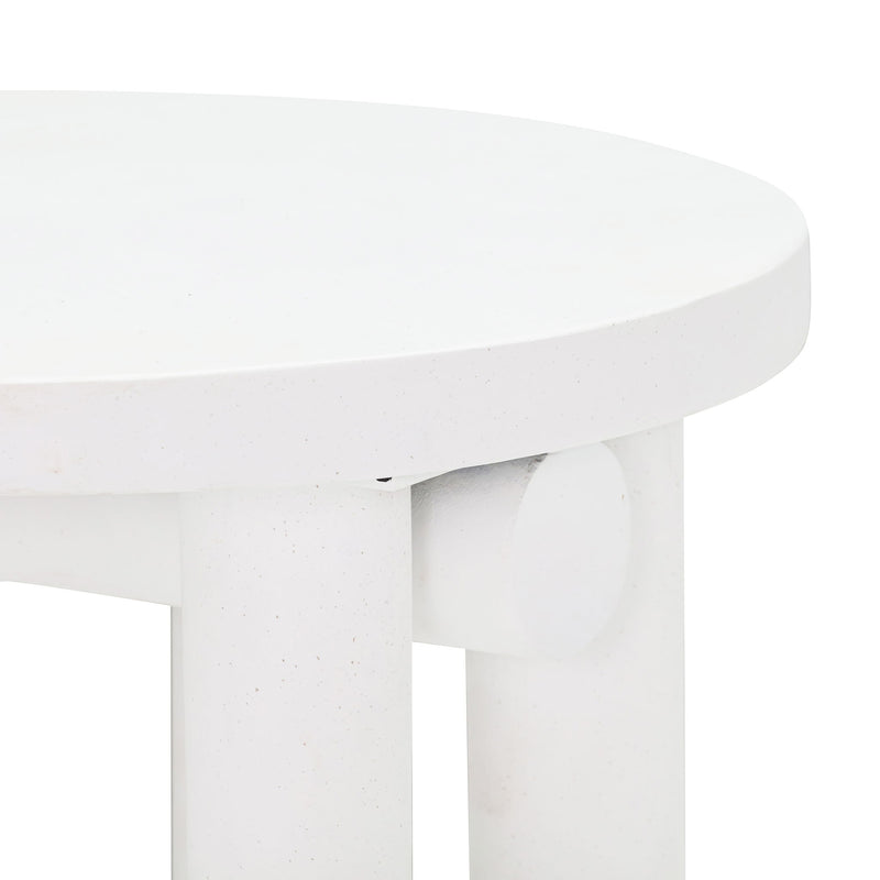 Tildy - Concrete Coffee Table - White - R&R Furniture Gallery (Fountain Valley, CA)