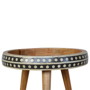 Small Patterned Nordic Style End Table - R&R Furniture Gallery (Fountain Valley, CA)