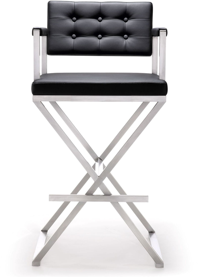 Director - Stainless Steel Barstool - R&R Furniture Gallery (Fountain Valley, CA)