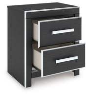 Zuraleus - Two Drawer Night Stand - R&R Furniture Gallery (Fountain Valley, CA)