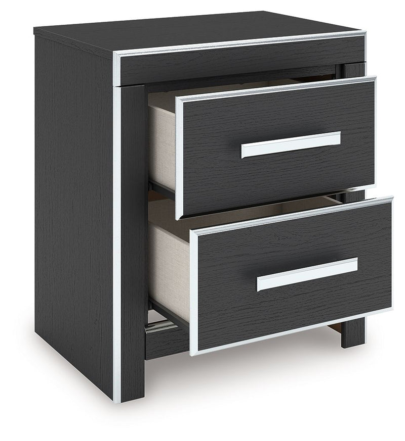 Zuraleus - Two Drawer Night Stand - R&R Furniture Gallery (Fountain Valley, CA)