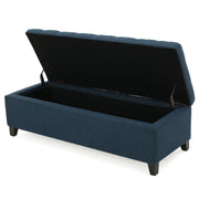 Upholstered Storage Ottoman Bench, Foot Rest For Bedroom - R&R Furniture Gallery (Fountain Valley, CA)