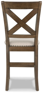 Moriville - Upholstered Barstool (Set of 2) - Beige - R&R Furniture Gallery (Fountain Valley, CA)