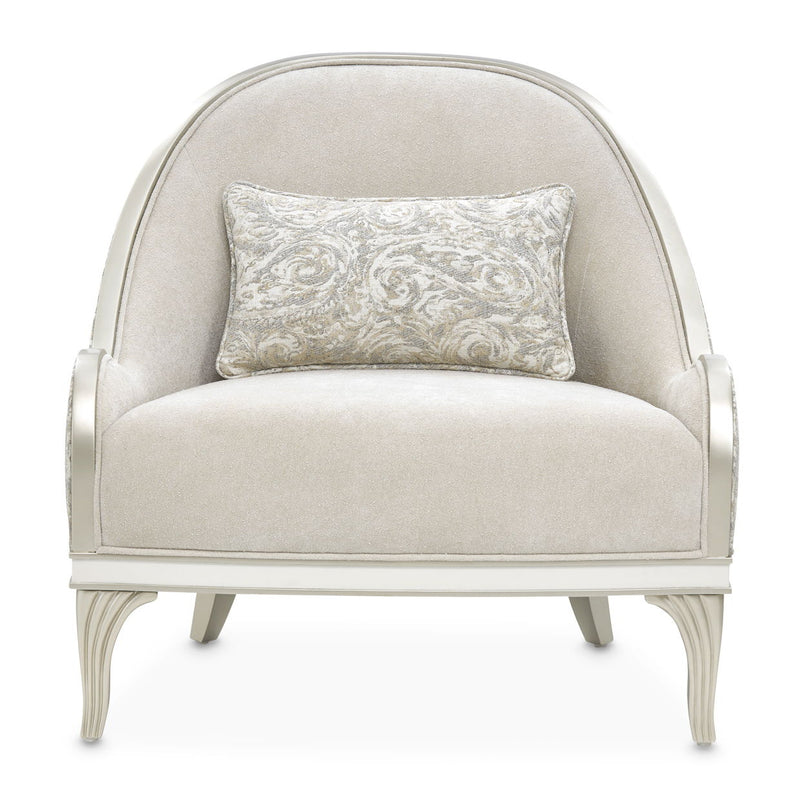 La Marisia - Chenille Accent Chair - Tranquil / Light Champagne - R&R Furniture Gallery (Fountain Valley, CA)