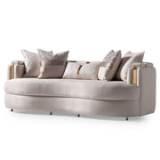 Carmela - Sofa - Almond / Gold - R&R Furniture Gallery (Fountain Valley, CA)