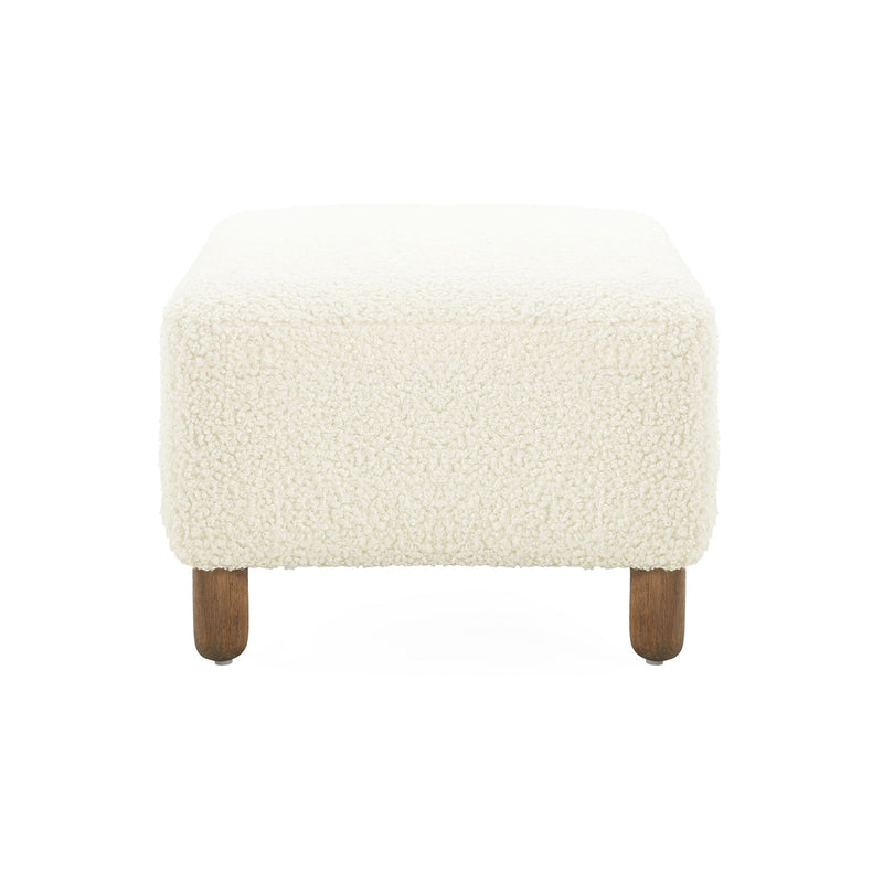 Contemporary Ottoman With Foam Cushion And Durable Upholstery - R&R Furniture Gallery (Fountain Valley, CA)