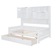 Daybed With All-In-One Cabinet And Shelf - R&R Furniture Gallery (Fountain Valley, CA)