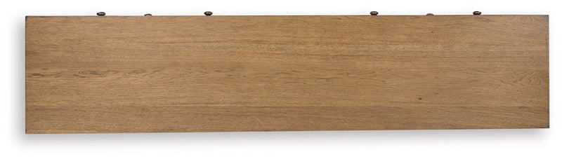 Sharlance - XL TV Stand With Fireplace Option - Light Brown - R&R Furniture Gallery (Fountain Valley, CA)