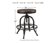 Valebeck - Swivel Barstool (Set of 2) - R&R Furniture Gallery (Fountain Valley, CA)