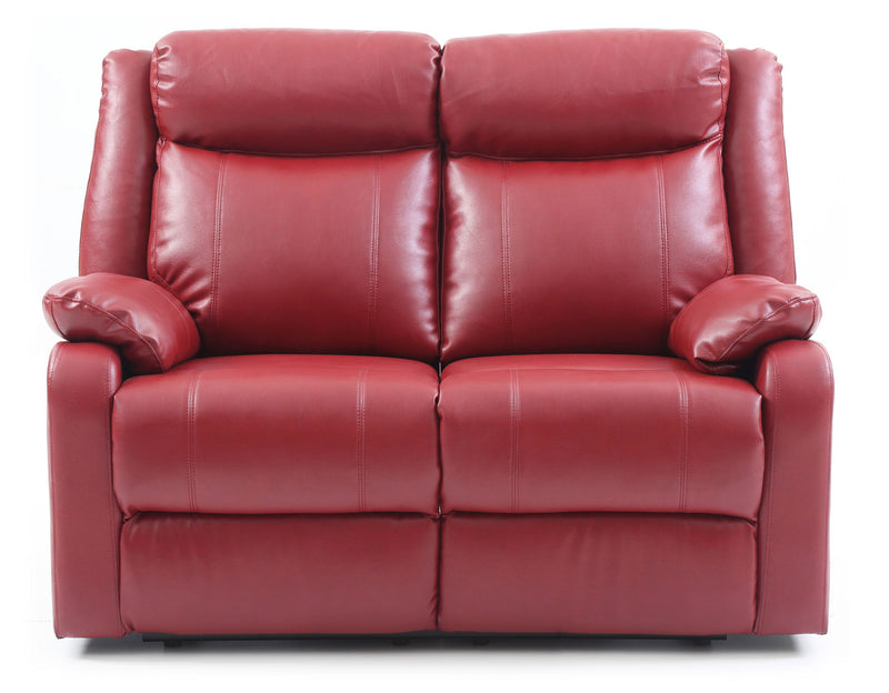 Glory Furniture Ward reclining loveseat for two, stylish and comfortable with plush fabric and dual reclining seats.