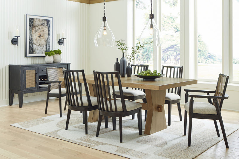 Galliden - Rectangular Dining Room Table - Light Brown - R&R Furniture Gallery (Fountain Valley, CA)