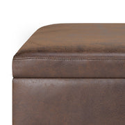 Owen - Upholstered Rectangular Storage Ottoman - R&R Furniture Gallery (Fountain Valley, CA)