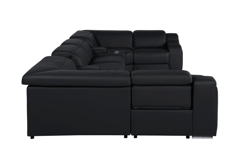 1116 - 8-Piece U-Shaped Sectional Sofa In With 4 Power Recliners & Power Headrests