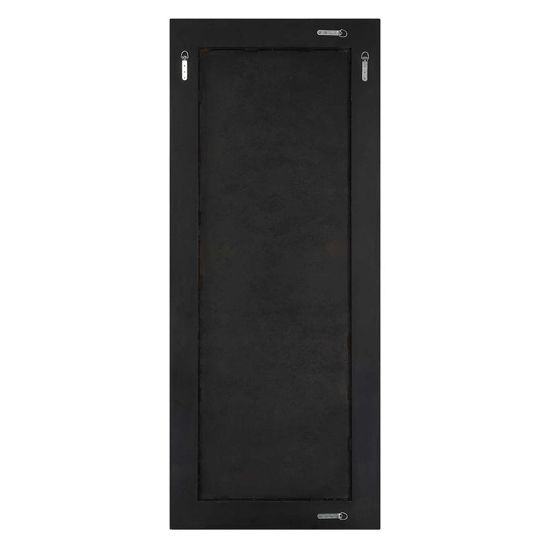 Gray Figaro oversized accent mirror by Uttermost with a sleek, modern design and a rounded rectangular shape.