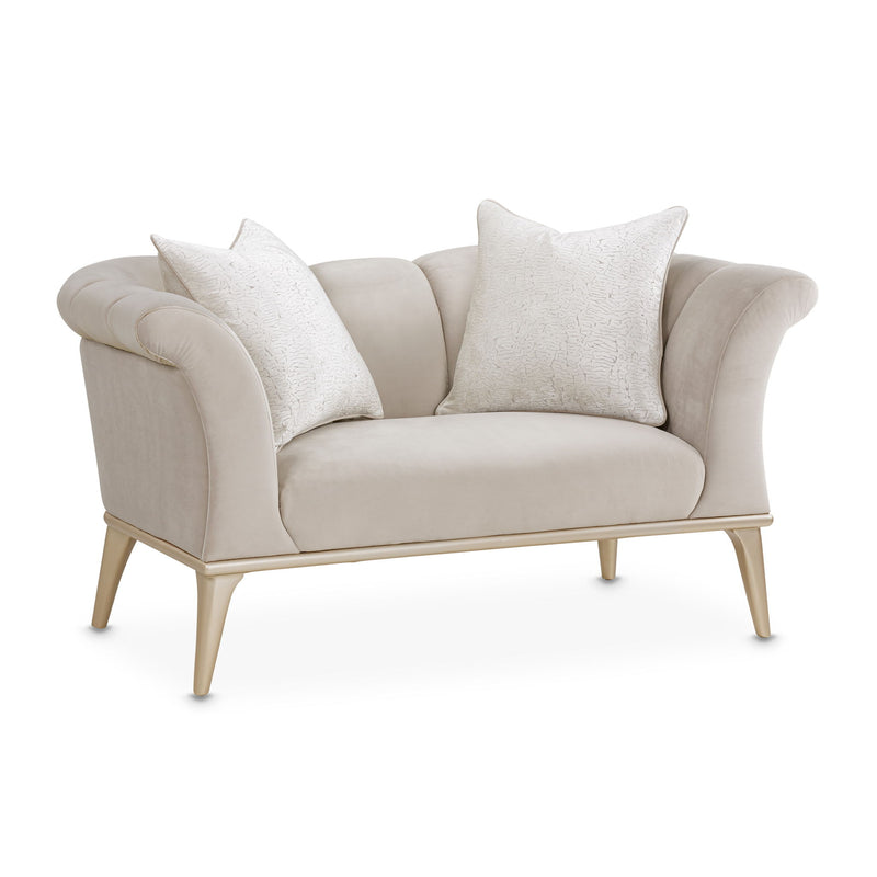 Yvette - Chair And A Half - Porcini / Medium Champagne - R&R Furniture Gallery (Fountain Valley, CA)