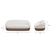 Willow - Upholstered Patio Deep Seating Sofa - R&R Furniture Gallery (Fountain Valley, CA)