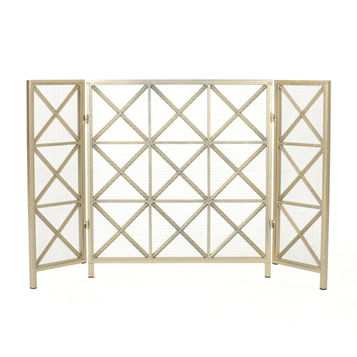 Margaret - 3 Panel Fireplace Screen Iron - R&R Furniture Gallery (Fountain Valley, CA)