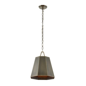 Granada - 1 Light Hexagon Pendant - Dark Gray