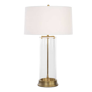Clear View - Table Lamp - Brass