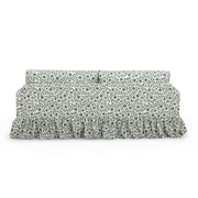 Gertrude Performance Linen Weave Sofa by TOV Furniture with floral upholstery, showcasing a stylish stationary sofa design.