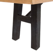 Outdoor Bench With Slat Panel Design And Acacia Wood Frame - R&R Furniture Gallery (Fountain Valley, CA)