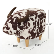 Cow Shaped Ottoman Footstool - R&R Furniture Gallery (Fountain Valley, CA)