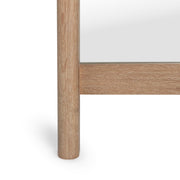 Classic Home Juno floor mirror with coastal drift wood frame, full-length reflection, elegant and modern home decor piece.