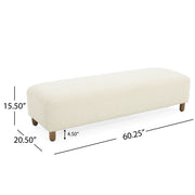 Contemporary Ottoman With Foam Cushion And Durable Upholstery - R&R Furniture Gallery (Fountain Valley, CA)