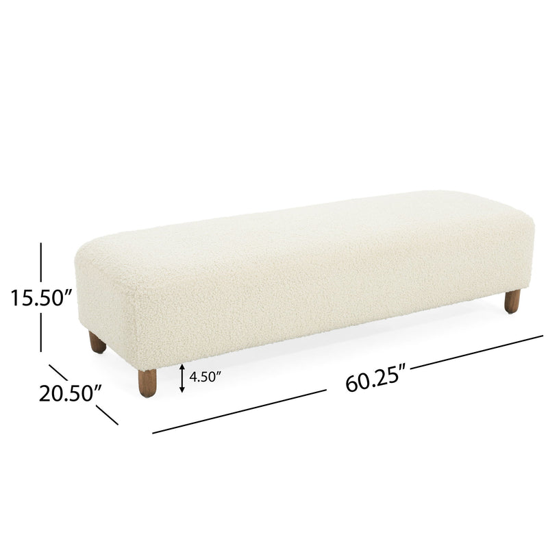 Contemporary Ottoman With Foam Cushion And Durable Upholstery - R&R Furniture Gallery (Fountain Valley, CA)