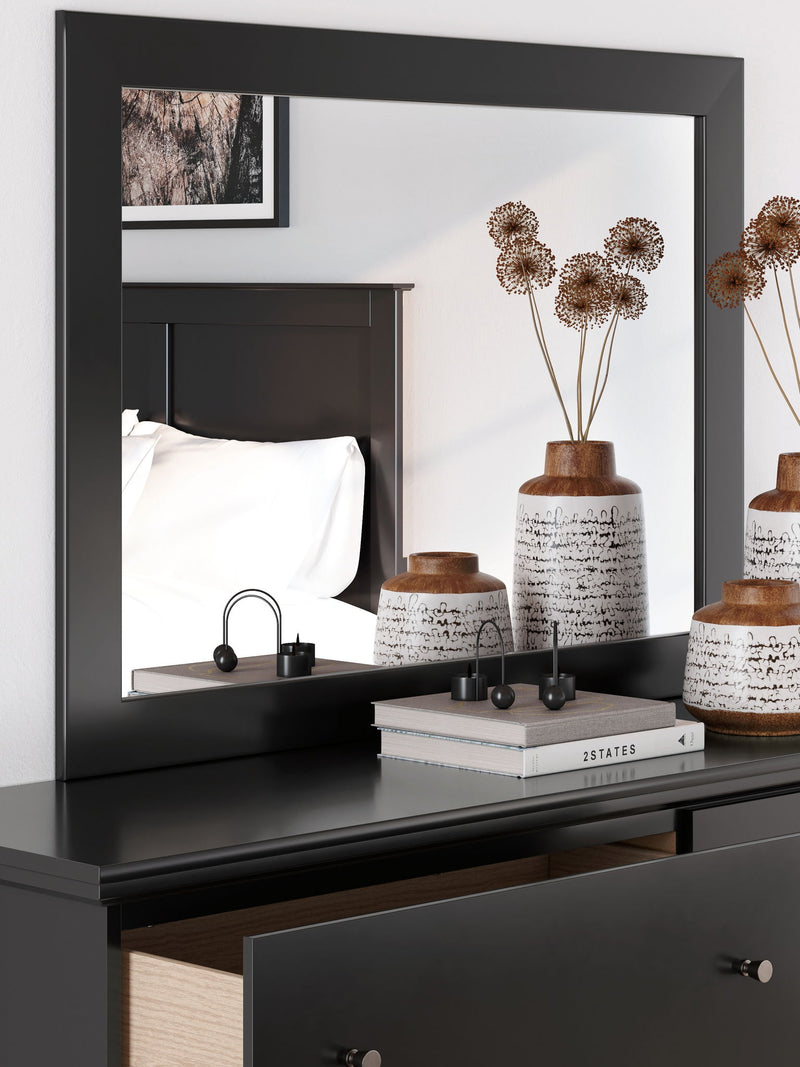 Maribel - Bedroom Mirror - Black - R&R Furniture Gallery (Fountain Valley, CA)