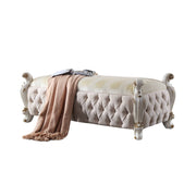 Picardy - Bench - Fabric & Antique Pearl - R&R Furniture Gallery (Fountain Valley, CA)