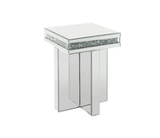 Noralie - 24"H End Table - Mirrored & Faux Diamonds - R&R Furniture Gallery (Fountain Valley, CA)