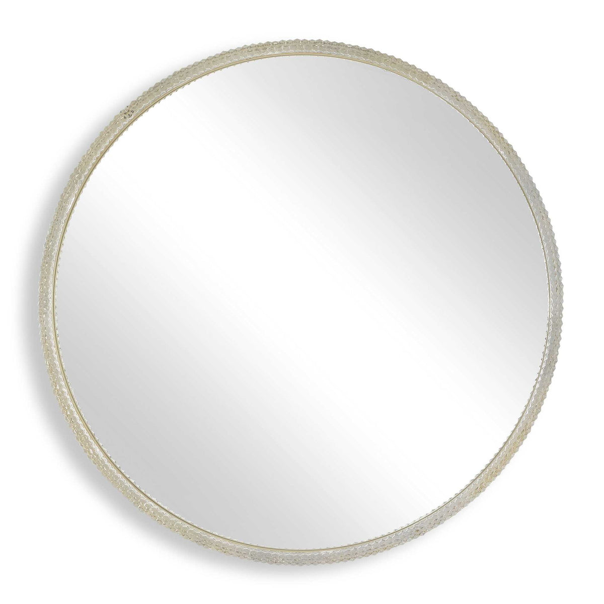 Break The Ice - Round Mirror - Gold