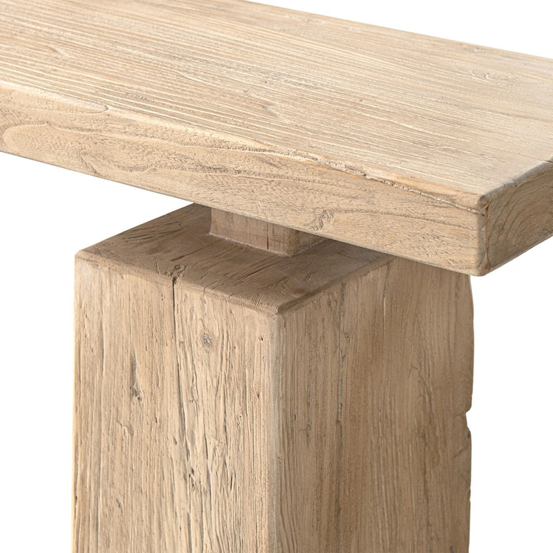 Jennifer Taylor Home Calder natural console table with sleek design and wooden finish, perfect for entryways or living rooms.