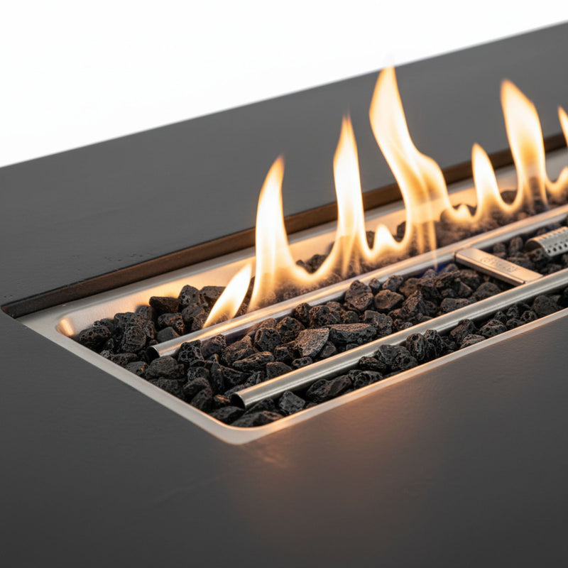 Propane / Natural Gas Fire Pit Table, 50,000 BTU - Charcoal - R&R Furniture Gallery (Fountain Valley, CA)